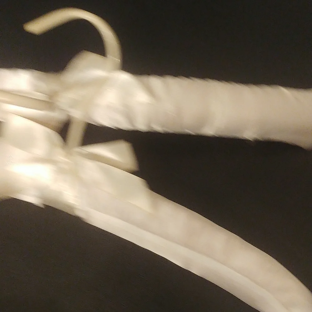 Elegant Satin Padded Hangers with Bows